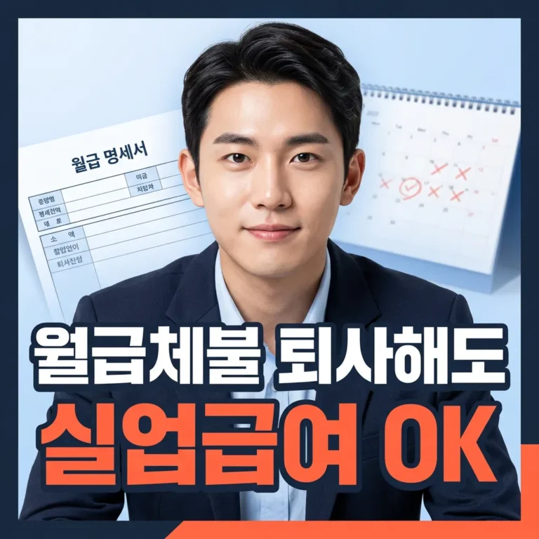 월급 2개월 밀렸는데 내가 먼저 퇴사하면 실업급여 받을 수 있을까