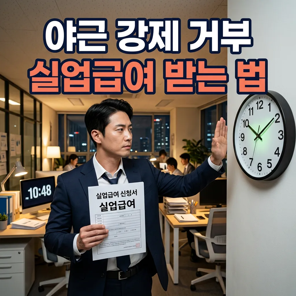 연장근로 강제 거부 불이익 퇴사 실업급여 받는 방법