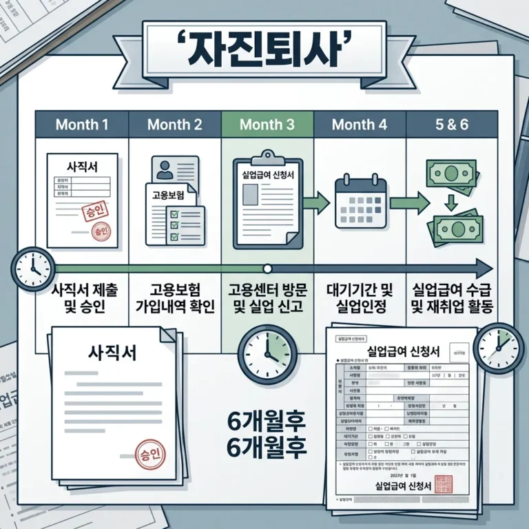 자진퇴사 6개월 지나도 실업급여 받을 수 있을까? 조건 총정리