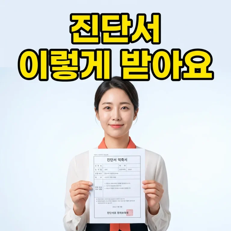 건강상 이유 자진퇴사 진단서, 받는 5단계 가이드