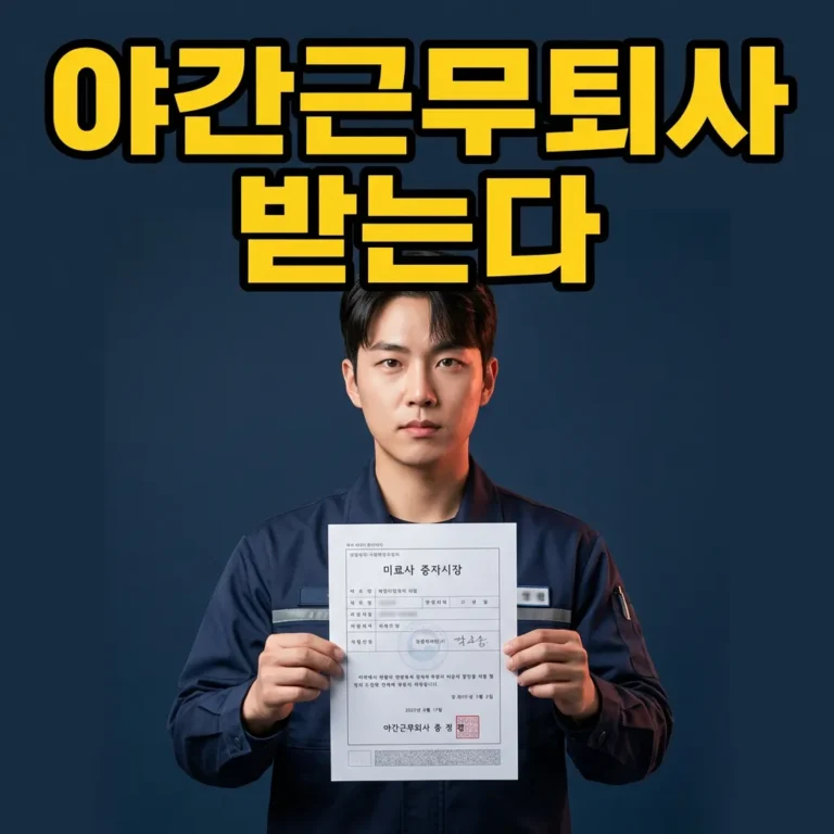 야간근로 교대근무 자진퇴사 실업급여, 받는 5가지 조건