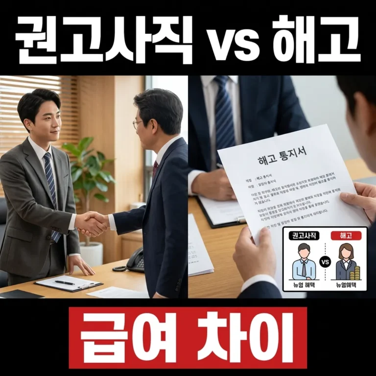 권고사직 vs 해고 차이 3가지, 실업급여 조건 비교