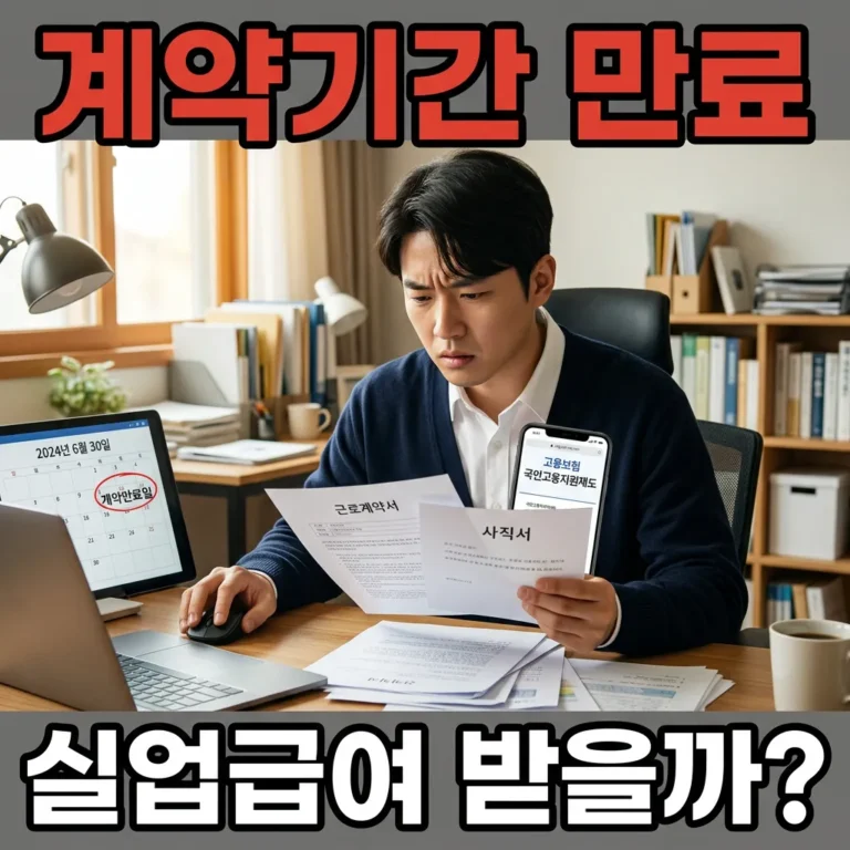 계약기간 만료 전 자진퇴사 실업급여 신청 전 확인할 5가지 항목