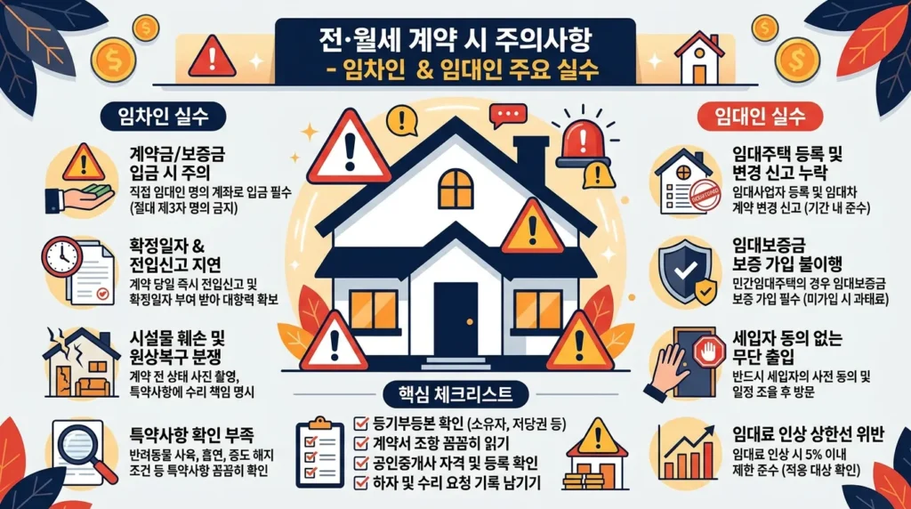 흔한 실수 7가지 묵시적 갱신 주의사항 임차인 임대인 실수
